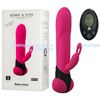 Vibrador rotativo con estimulador control remoto y usb